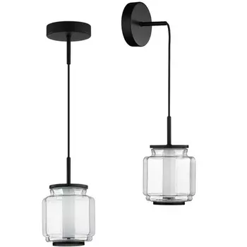 Подвесной светильник Odeon Light Jam 5409/5L черный/прозрачный/металл/стекло/акрил LED 5W 3000K 304Лм