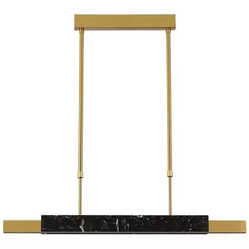 Подвесной светильник Odeon Light Marmi 4361/25L MIDCENT черный мрамор/антич. бронза/металл/акрил IP20 LED 25W 3000K 220V