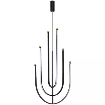 Подвесной светильник Odeon Light Memfi 6633/70L металл/черный/акрил LED 70W 3000K 220V