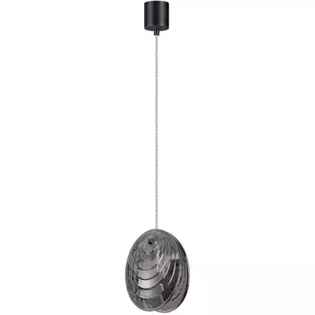 Подвесной светильник Odeon Light Mussels 5038/1 черный/дымчатый/металл/стекло G9 1*40W