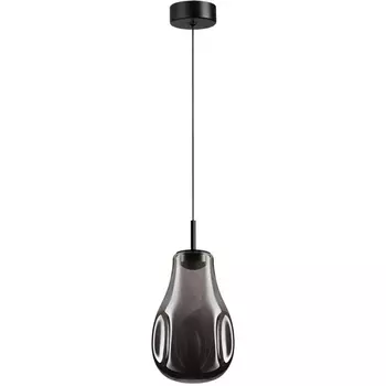 Подвесной светильник Odeon Light Nave 5098/4LC черный/дымчатый/металл/стекло LED 4W 4000K