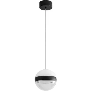 Подвесной светильник Odeon Light Roni 5075/9L черный/прозрачн./молочный/металл/акрил LED 9W 4000K 480лм
