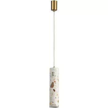 Подвесной светодиодный светильник Odeon Light Terrazzo 7012/6L металл/ терраццо/античная бронза/серый IP20 6W 3000K 220V