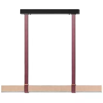 Подвесной светильник Odeon Light Vincent 6630/36L HIGHTECH металл/эко-кожа/ткань/акрил черный/бордовый/бежевый IP20 LED 36W 3000K 220V