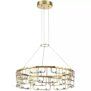 Подвесной светильник Odeon Light Zaha 7060/44L нерж/сталь золото IP20 LED 44W 3960Лм 3000K 220V