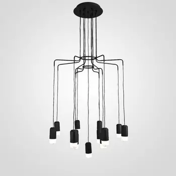 Подвесной светильник паук Wireflow Led Black Suspension Lam 13 By ImperiumLoft Suspension01 279381-22