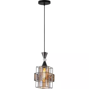 Подвесной светильник Reluce 03128-0.9-01 BK+PATINA GOLD