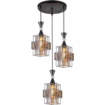 Подвесной светильник Reluce 03128-0.9-03 BK+PATINA GOLD