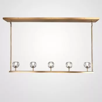 Подвесной светильник Rh Boule De Cristal Linear Chandelier 5 Bronze ImperiumLoft 40,1221