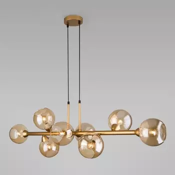 Подвесной светильник 70113/8 Eurosvet Roger янтарный шарики