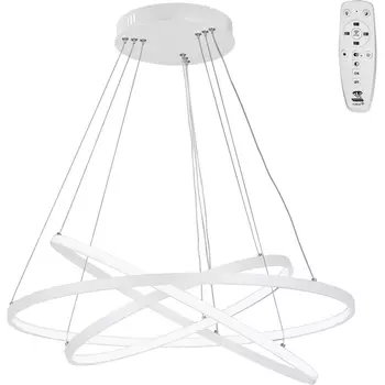 Подвесной светильник с ПДУ светодиодный LED 80Вт, 2700-6500К Vitaluce V2515DT-0/3S кольцо