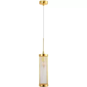 Подвесной светильник SP1 D100 GOLD/TRANSPARENTE Crystal Lux Tadeo