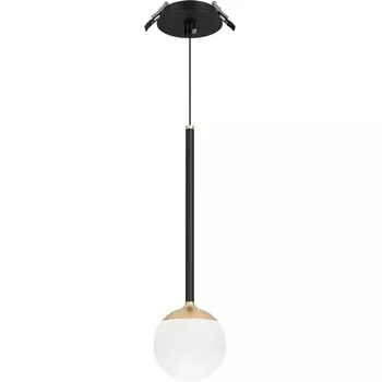 Подвесной светильник LED SP-BEADS-HANG-BUILT-T-R100-8W Warm3000 (BK-GD, 180 deg, 230V) (Arlight, IP20 Металл, 5 лет) 056420