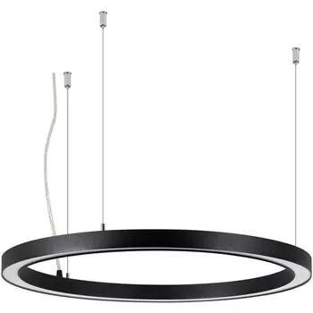 Подвесной светильник SP-CIRCLE-HANG-O3535-D600-35W Warm3000 (RAL9005, 120 deg, 230V) IP40 LED (Arlight, Алюминий) 049362