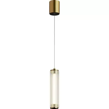 Подвесной светильник ST Luce Bamboo SL6224.303.01 Латунь/Прозрачный LED 1*8W 4000K