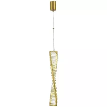 Подвесной светильник ST Luce Elica SL6205.303.01 Латунь/Прозрачный LED 1*11W 3000K