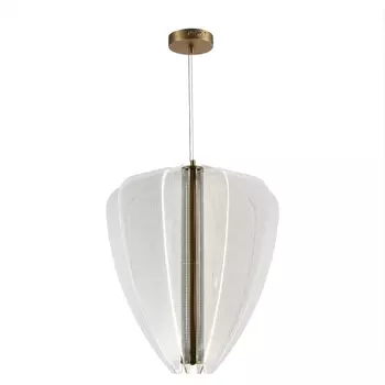 Подвесной светильник ST Luce Fesale SL6509.213.01 Золотистый/Прозрачный LED 1*75W 4000K