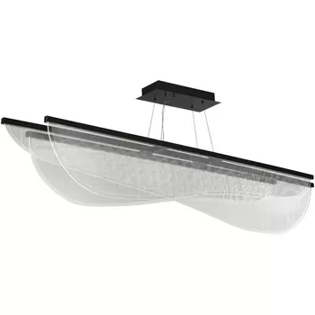Подвесной светильник ST Luce Fesale SL6509.423.01 Черный/Прозрачный LED 1*60W 4000K