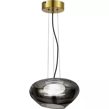 Подвесной светильник ST Luce Foray SL6019.303.01 Латунь/Дымчатый, Белый LED 1*10W