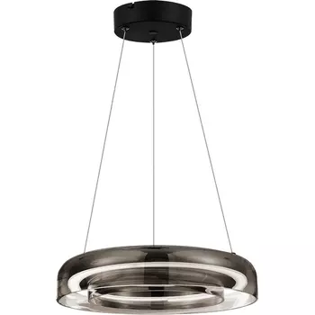 Подвесной светильник ST Luce Foray SL6019.323.01 Латунь/Дымчатый, Белый LED 1*18W