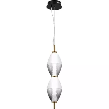 Подвесной светильник ST Luce Ice SL6130.403.15 Черный/Белый, Дымчатый LED 1*16W 3000K