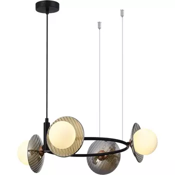 Подвесной светильник ST Luce Noon SL1521.403.04 Черный/Дымчатый, Белый G9 4*5W 4000K