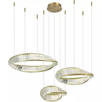 Подвесной светильник ST Luce Ritorto SL6204.311.03 Латунь/Прозрачный LED 1*97W 4000K