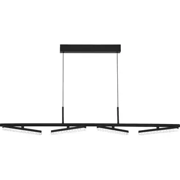 Подвесной светильник ST Luce SL1018 SL1018.403.04 черный/прозрачный LED 4*32W 4000K