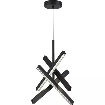 Подвесной светильник ST Luce SL1018 SL1018.413.04 черный/прозрачный LED 4*43W 4000K