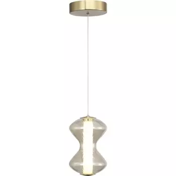 Подвесной светильник ST Luce Spine SL6136.203.01 золото/коньячный LED 1*6W 3000K