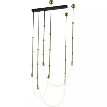 Подвесной светильник ST Luce Strap SL6132.303.45 Латунь/Белый LED 3*15W 3000K