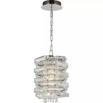 Подвесной светильник ST Luce Strozzi SL6137.103.01 никель/прозрачный E14 1*40W