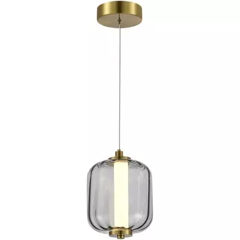 Подвесной светильник ST Luce Summer SL1193.313.01 Латунь/Дымчатый LED 1*10,8W 3000K