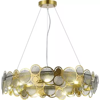 Подвесной светильник ST Luce Swatch SL6133.313.09 Латунь/Дымчатый G9 9*5W