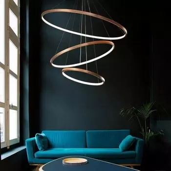 Подвесной светильник светодиодные Alfa Light F0424-12 кольцо