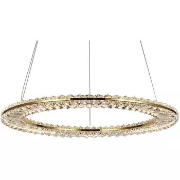 Подвесной хрустальный светильник светодиодный 8241/600 gold NEW Newport 8240 кольцо