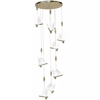 Подвесной светильник светодиодный с бабочками AM Group AM390 SP8