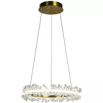 Подвесной светильник светодиодный AM Group AM455 L400 POLISHED GOLD кольцо