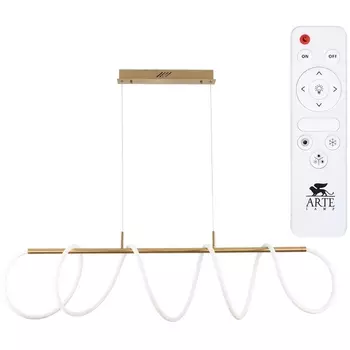 Подвесной светильник светодиодный бе пульта Arte Lamp KLIMT A2850SP-75PB гибкий неон кольцо