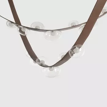 Подвесной светильник светодиодный Crystal Lux BOSQUE SP7 L3000 BROWN/TRANSPARENT