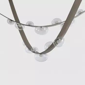 Подвесной светильник светодиодный Crystal Lux BOSQUE SP7 L3000 GREY/TRANSPARENT