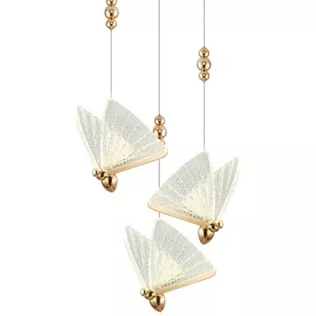Подвесной светильник светодиодный Delight Collection Butterfly OM8201008-3 rose gold DeLight Collection