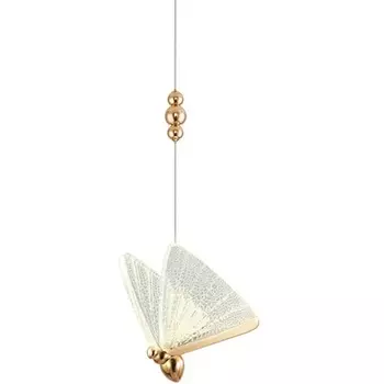 Подвесной светильник светодиодный с бабочками Delight Collection Butterfly OM8201008-1 rose gold DeLight Collection