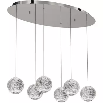 Подвесной светильник светодиодный Delight Collection Elliot Diamante MD20001012-6A chrome в форме шара DeLight Collection