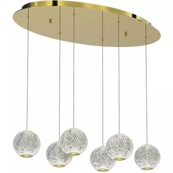 Подвесной светильник светодиодный Delight Collection Elliot Diamante MD20001012-6A gold в форме шара DeLight Collection