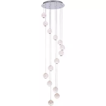 Подвесной светильник светодиодный Delight Collection Elliot Diamante MD20001012-14A chrome в форме шара DeLight Collection