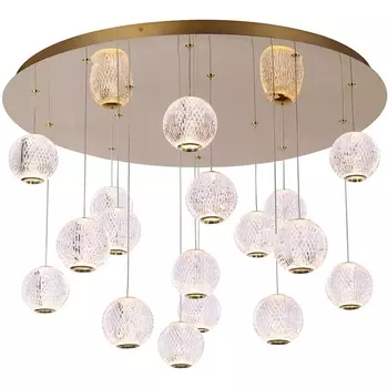 Подвесной светильник светодиодный Delight Collection Elliot Diamante MD20001012-17A gold в форме шара DeLight Collection