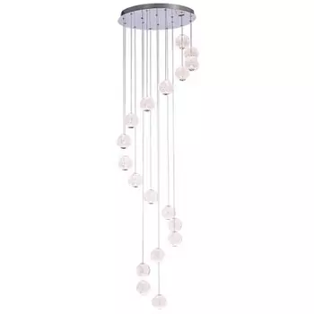 Подвесной светильник светодиодный Delight Collection Elliot Diamante MD20001012-18A chrome в форме шара DeLight Collection