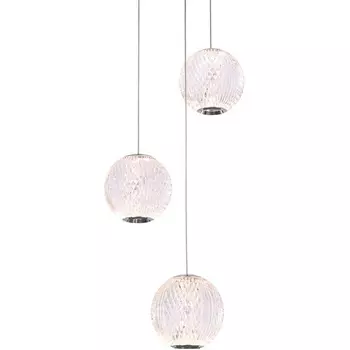 Подвесной светильник светодиодный Delight Collection Elliot Diamante MD20001012-3A chrome в форме шара DeLight Collection