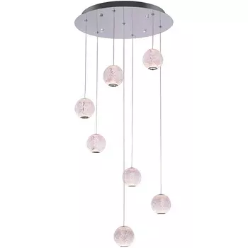 Подвесной светильник светодиодный Delight Collection Elliot Diamante MD20001012-7A chrome в форме шара DeLight Collection